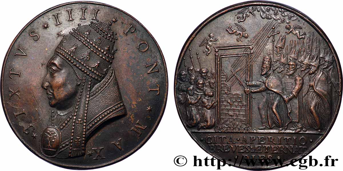 ITALIE - VATICAN - SIXTE IV Médaille, Année Sainte TTB+