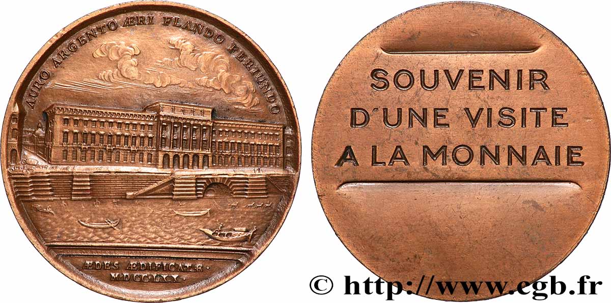 TROISIÈME RÉPUBLIQUE Médaille, Souvenir d’une visite à la Monnaie TTB+