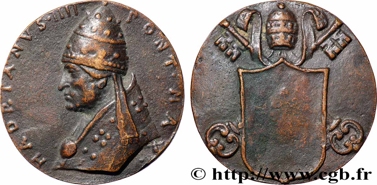 VATICANO E STATO PONTIFICIO Médaille, Adrien IV q.SPL