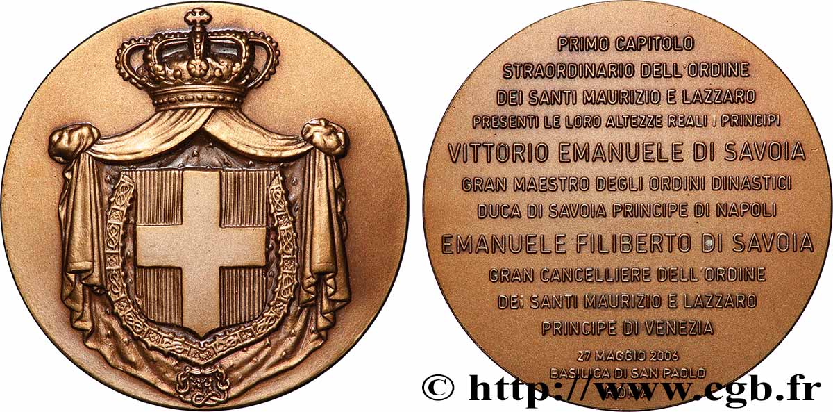 MÉDAILLES RELIGIEUSES Médaille, Ordre des Saints Maurice et Saint Lazare TTB+
