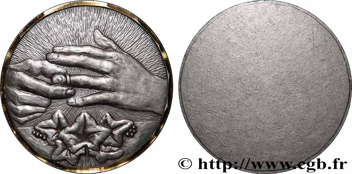 AMOUR ET MARIAGE Médaille de voeux q.SPL