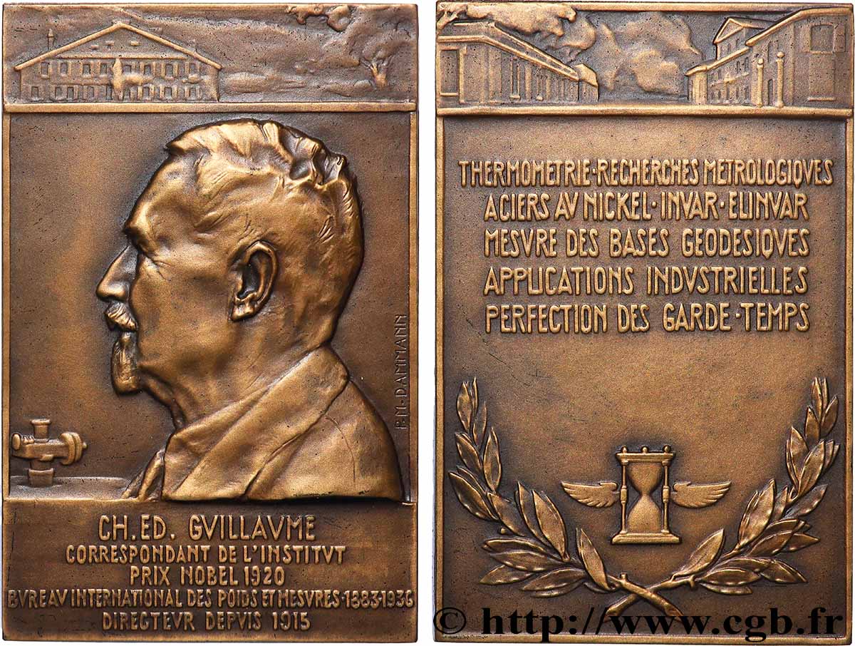 SCIENCES & SCIENTIFIQUES Plaque, Charles Édouard Guillaume SUP