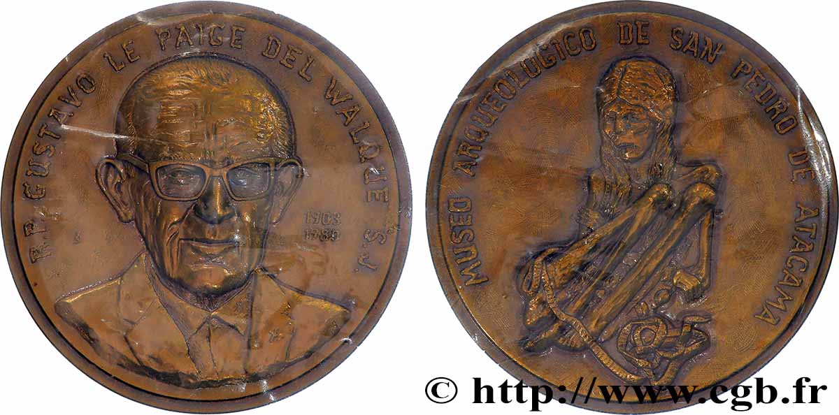 CHILE Médaille, Musée archéologique de San Pedro de Atacama fST