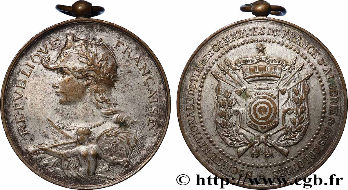 TIR ET ARQUEBUSE Médaille d’honneur, Société Nationale du Tir des communes de France SS