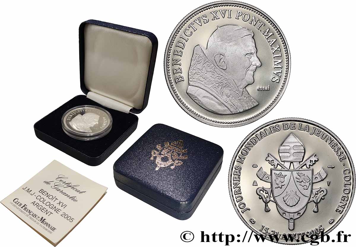 VATICAN AND PAPAL STATES Médaille, Essai, Journées mondiales de la jeunesse AU