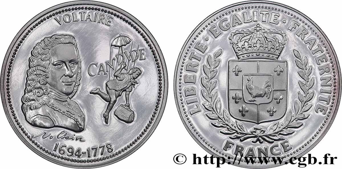 I NOSTRI GRANDI UOMINI Médaille, Voltaire MS