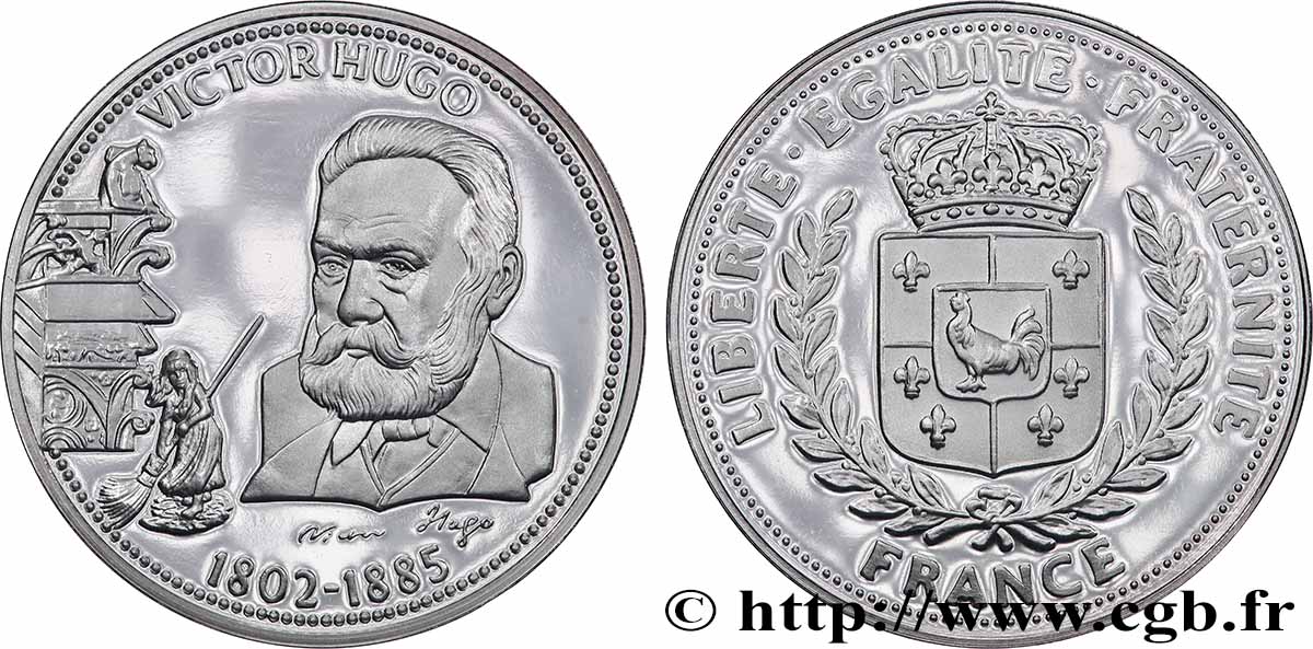 I NOSTRI GRANDI UOMINI Médaille, Victor Hugo MS