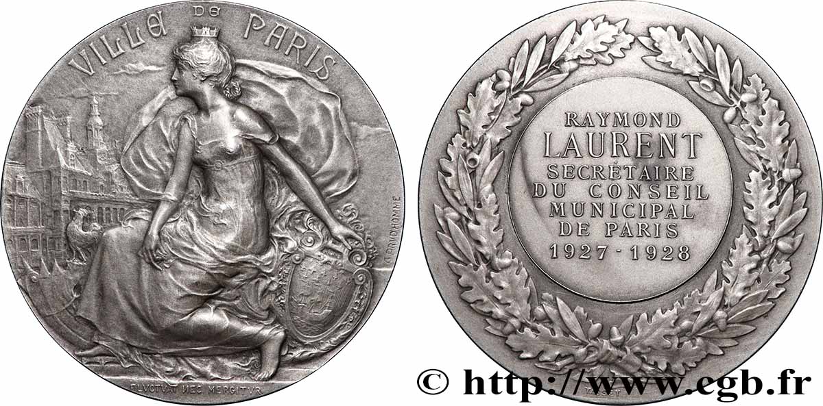 DRITTE FRANZOSISCHE REPUBLIK Médaille, Conseiller municipal VZ/fVZ