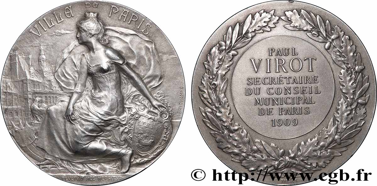 DRITTE FRANZOSISCHE REPUBLIK Médaille, Conseiller municipal VZ