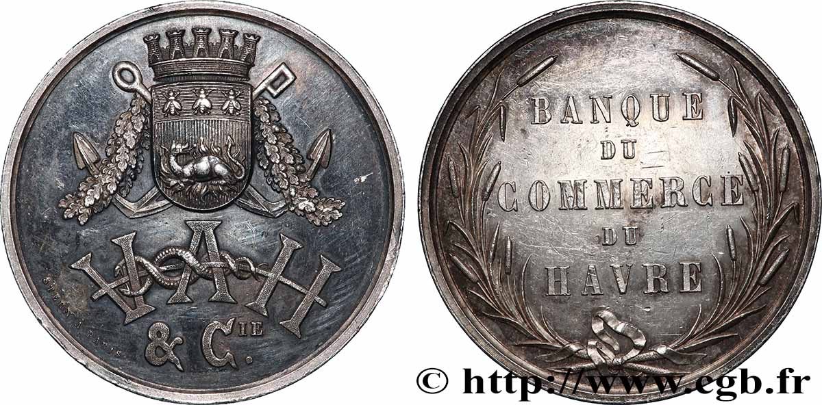 BANQUES - ÉTABLISSEMENTS DE CRÉDIT Médaille, Banque du commerce du Havre q.SPL
