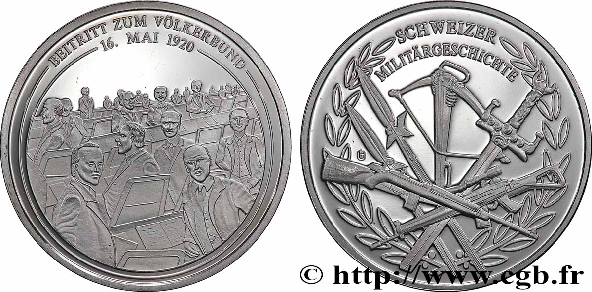 SUISSE Médaille, Ligue des natures TTB+