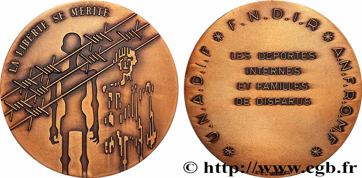 V REPUBLIC Médaille, Associations de déportés AU