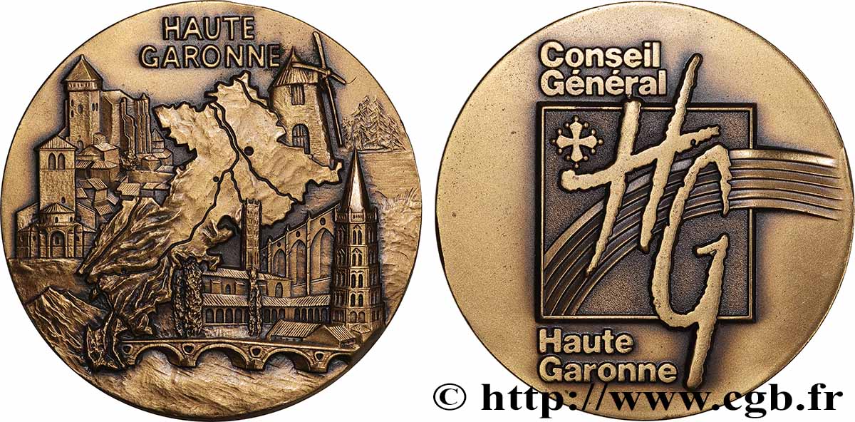 CINQUIÈME RÉPUBLIQUE Médaille, Conseil général TTB+