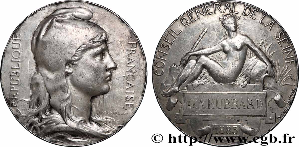 TROISIÈME RÉPUBLIQUE Médaille, Conseil général de la Seine TTB