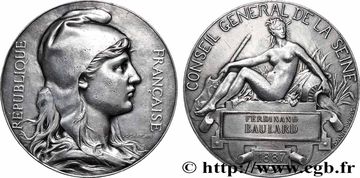 TROISIÈME RÉPUBLIQUE Médaille, Conseil général de la Seine TTB