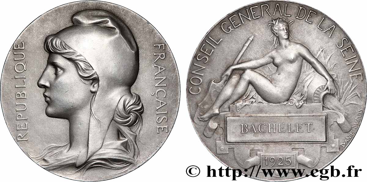 DRITTE FRANZOSISCHE REPUBLIK Médaille, Conseil général de la Seine VZ