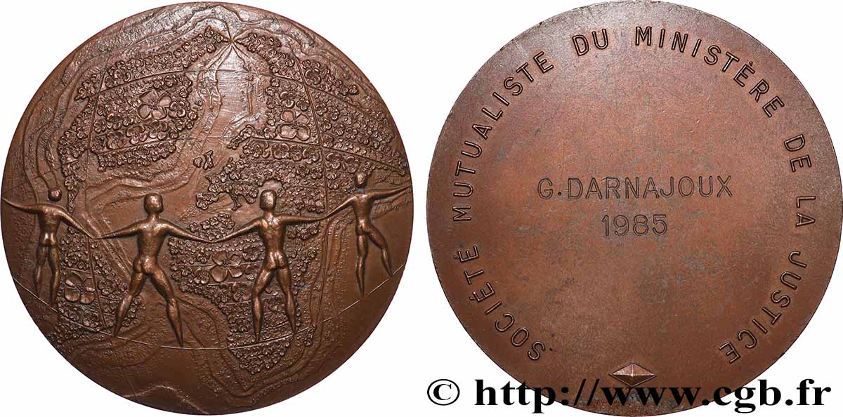 V REPUBLIC Médaille, Société mutualiste du ministère de la justice AU