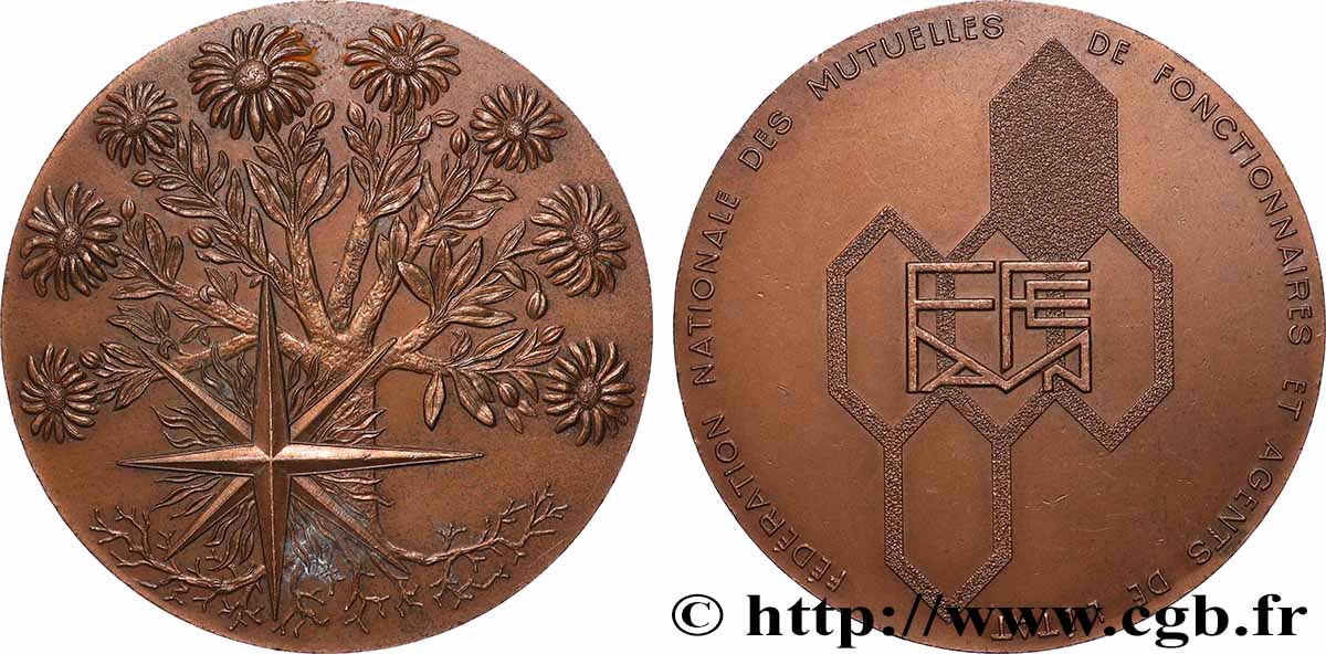 ASSURANCES Médaille, Fédération nationale des mutuelles de fonctionnaires et agents de l’État TTB+