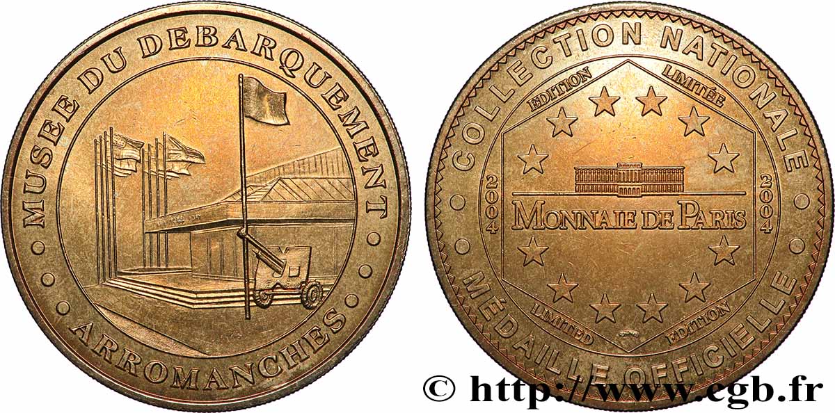 TOURISTIC MEDALS Médaille touristique, Musée du débarquement MBC+