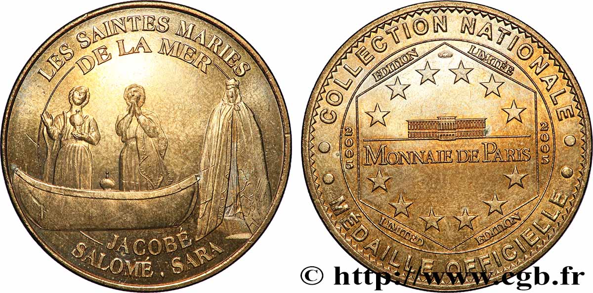 TOURISTIC MEDALS Médaille touristique, Les Saintes Maries MBC+