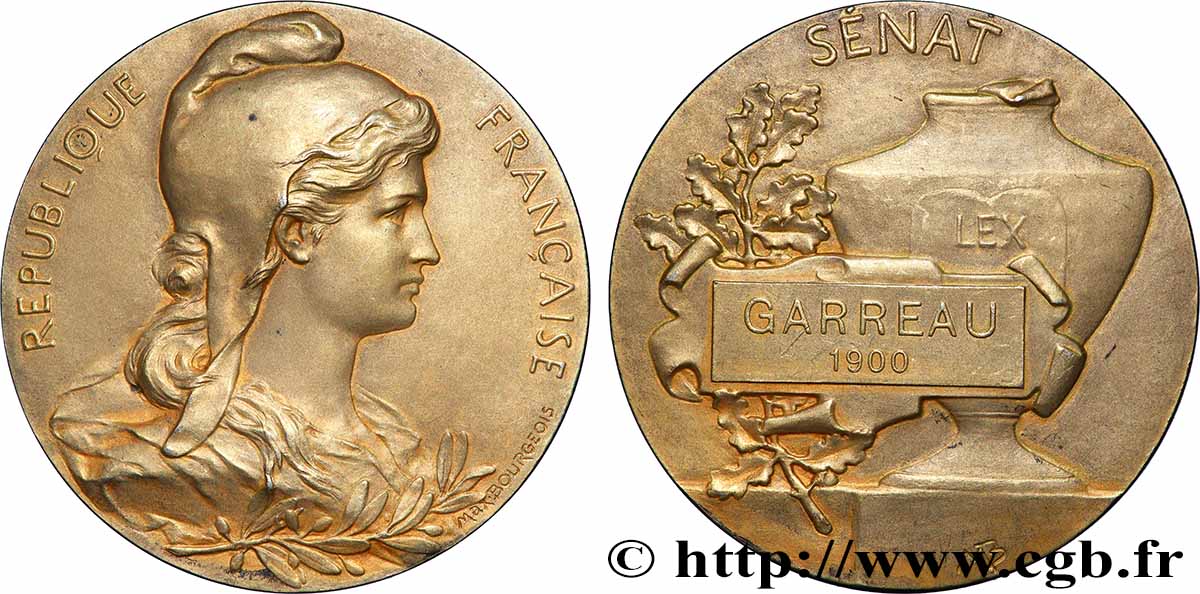 DRITTE FRANZOSISCHE REPUBLIK Médaille, Sénat, Georges Garreau VZ/fVZ