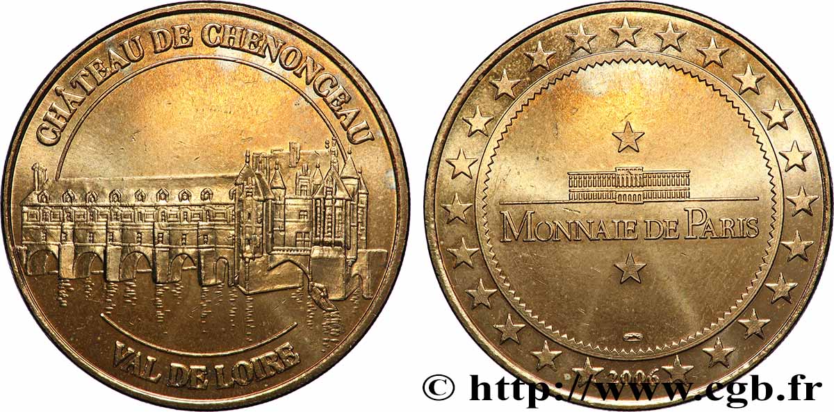 MÉDAILLES TOURISTIQUES Médaille touristique, Château de Chenonceau TTB+