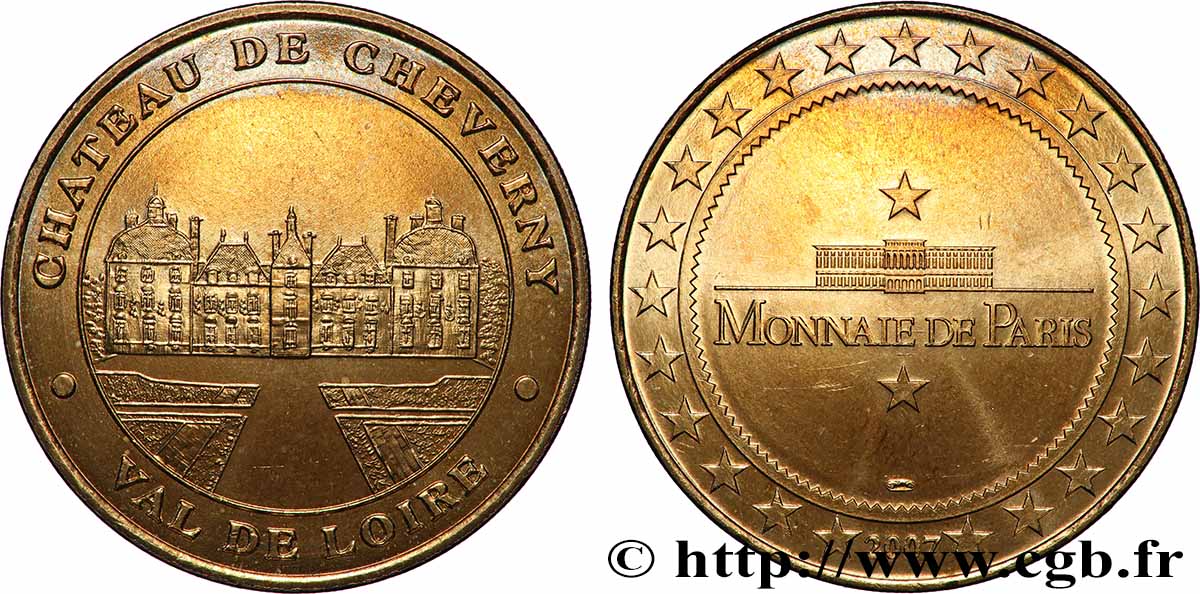 TOURISTIC MEDALS Médaille touristique, Château de Cheverny AU