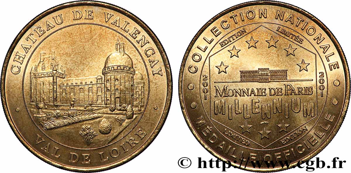 MÉDAILLES TOURISTIQUES Médaille touristique, Chateau de Valencay TTB+