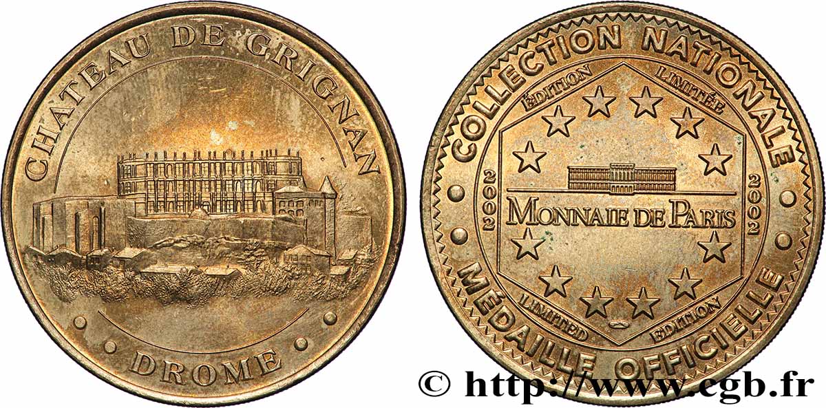 MÉDAILLES TOURISTIQUES Médaille touristique,Château de Grignan, Drôme TTB+