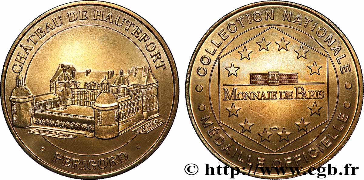 TOURISTIC MEDALS Médaille touristique, Château de Hautefort fVZ