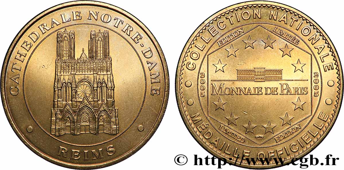 MÉDAILLES TOURISTIQUES Médaille touristique, Cathédrale Notre-Dame de Paris TTB+