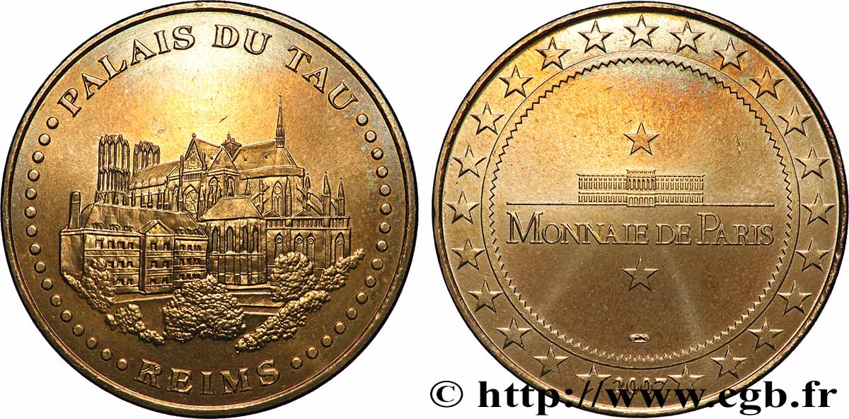 MÉDAILLES TOURISTIQUES Médaille touristique, Palais du Tau, Reims TTB+