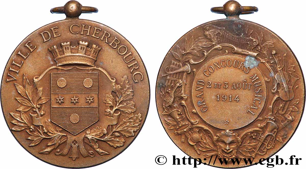 TERZA REPUBBLICA FRANCESE Médaille, Grand concours musical BB
