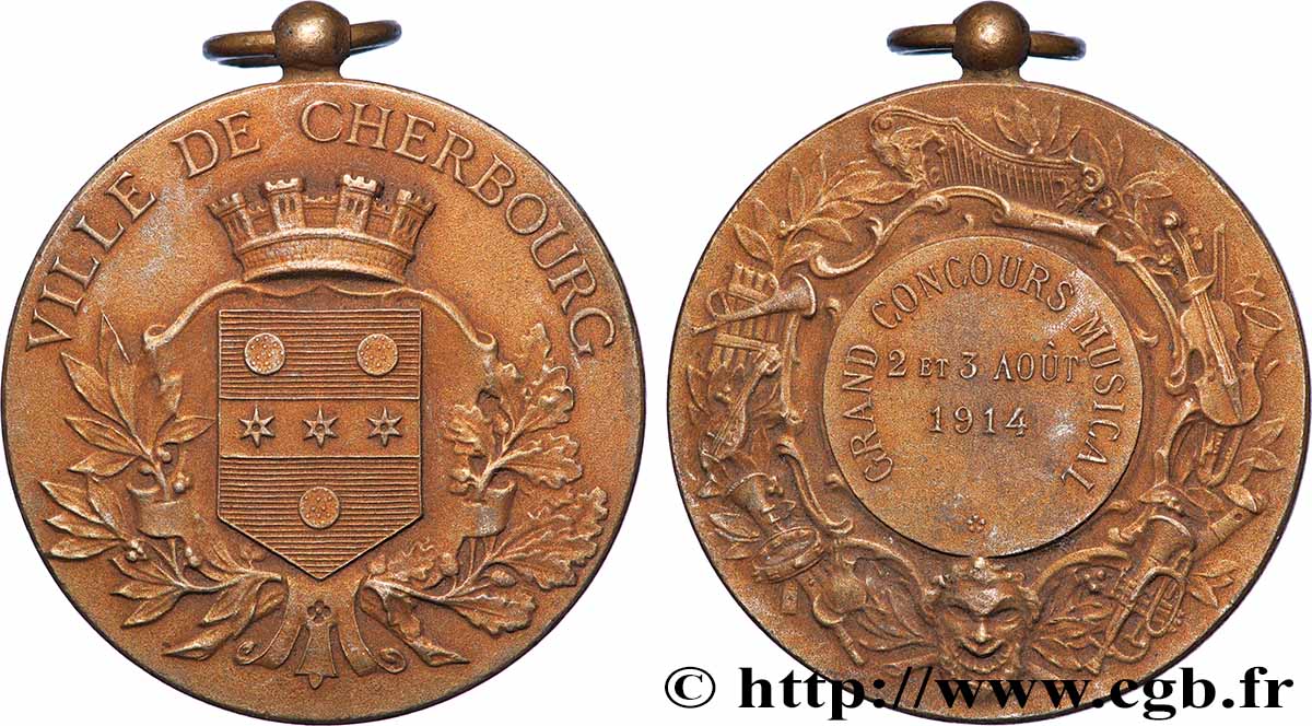 DRITTE FRANZOSISCHE REPUBLIK Médaille, Grand concours musical SS