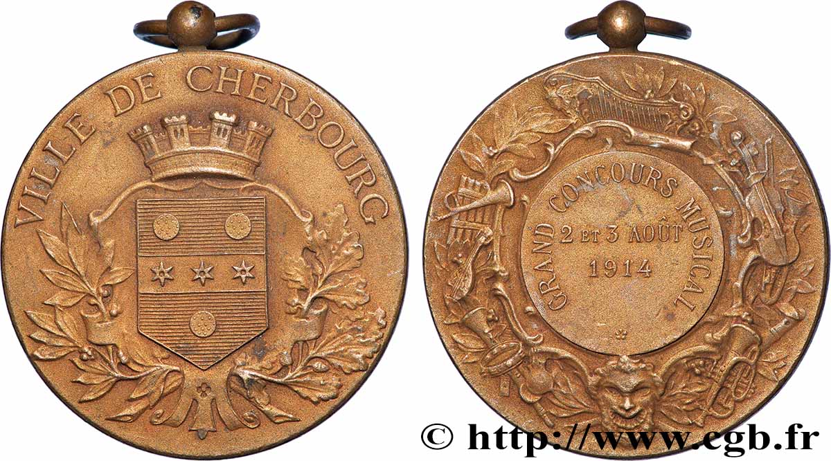 TERZA REPUBBLICA FRANCESE Médaille, Grand concours musical BB