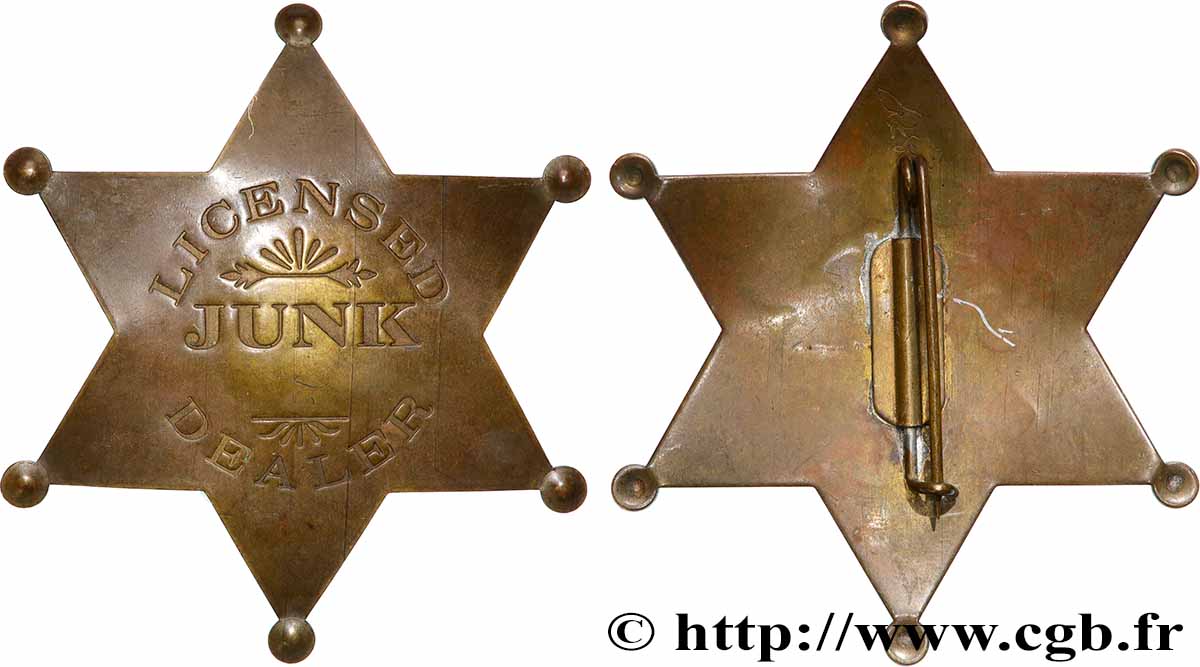 ÉTATS-UNIS D&nbsp;AMÉRIQUE Médaille, Marchand de Ferrailles MBC+