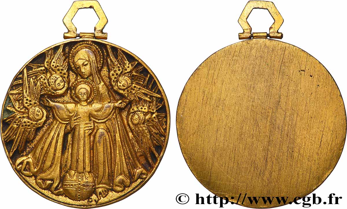 RELIGIOUS MEDALS Médaille, Vierge à l’enfant AU