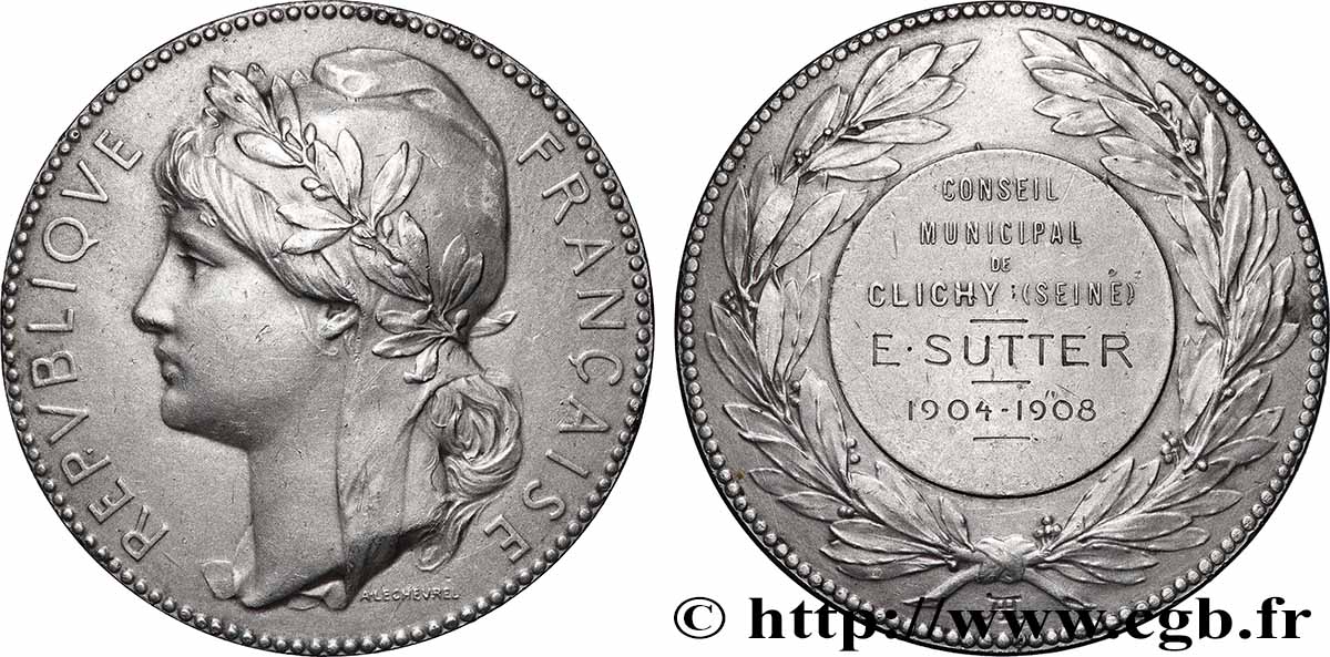 TROISIÈME RÉPUBLIQUE Médaille, Conseil municipal TTB+