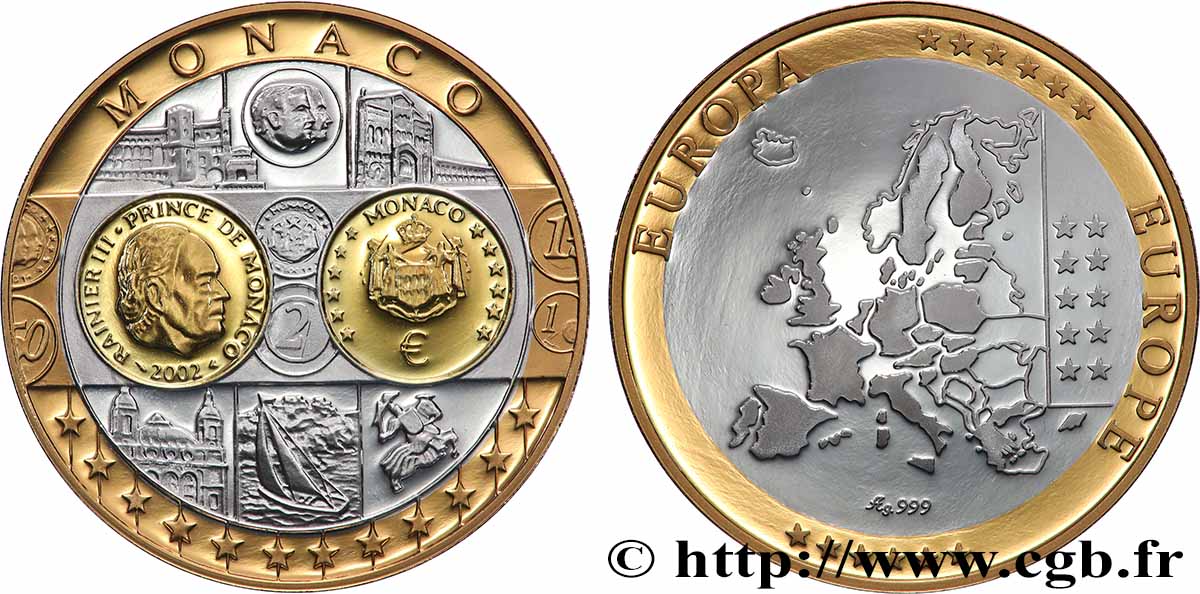 V REPUBLIC Médaille, Europe, Monaco MS