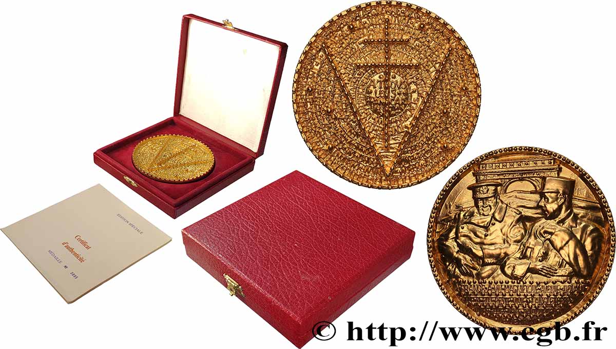 CINQUIÈME RÉPUBLIQUE Médaille, Commémoration de la venue de Winston Churchill à Paris SUP