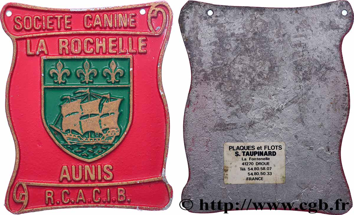 CANINE SOCIETY - DOGS AND COMPETITION Plaquette, Récompense pour les concours de chiens AU
