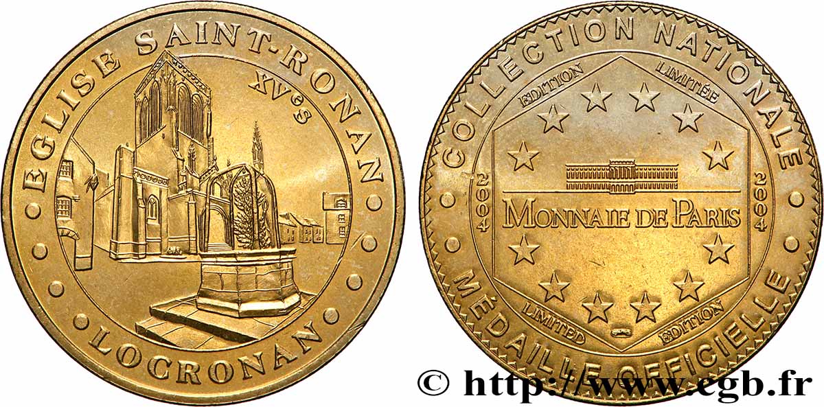 MÉDAILLES TOURISTIQUES Médaille touristique, Église Saint-Renan, Locronan SUP