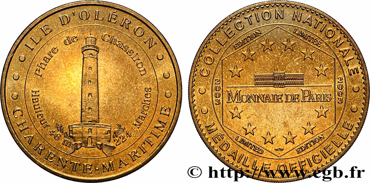 MÉDAILLES TOURISTIQUES Médaille touristique, Île d’Oléron TTB+