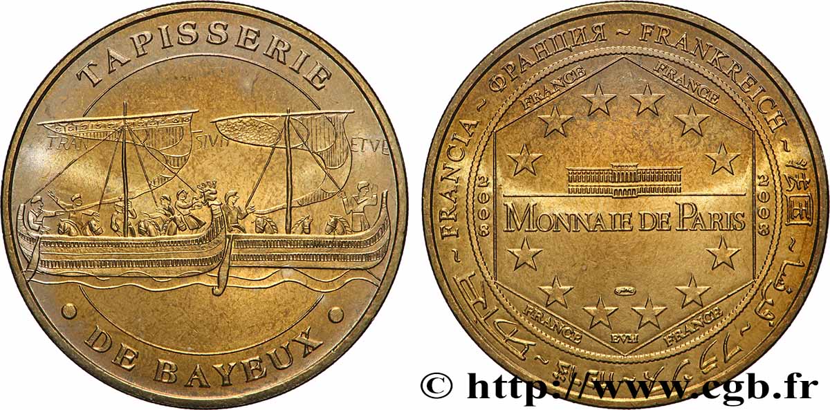 MÉDAILLES TOURISTIQUES Médaille touristique, Tapisserie de Bayeux SUP