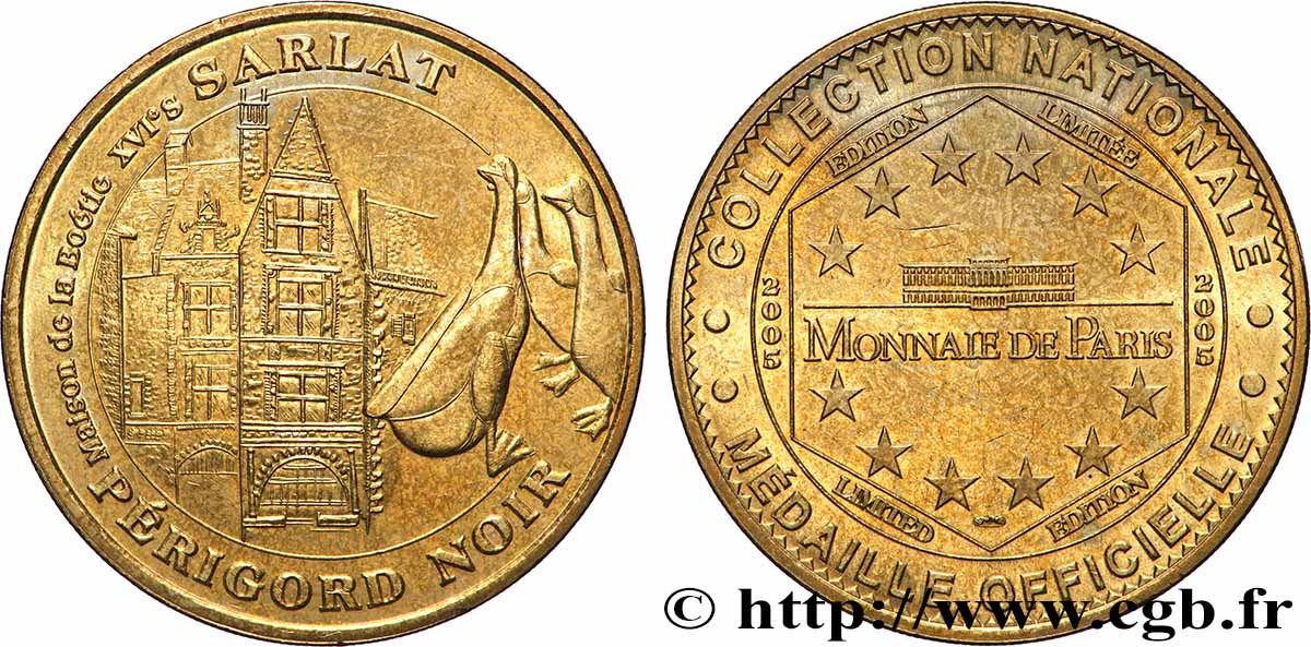 MÉDAILLES TOURISTIQUES Médaille touristique, Sarlat, Maison de la Boétie TTB+