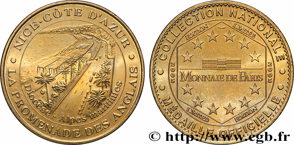 MÉDAILLES TOURISTIQUES Médaille, La promenade des anglais TTB+