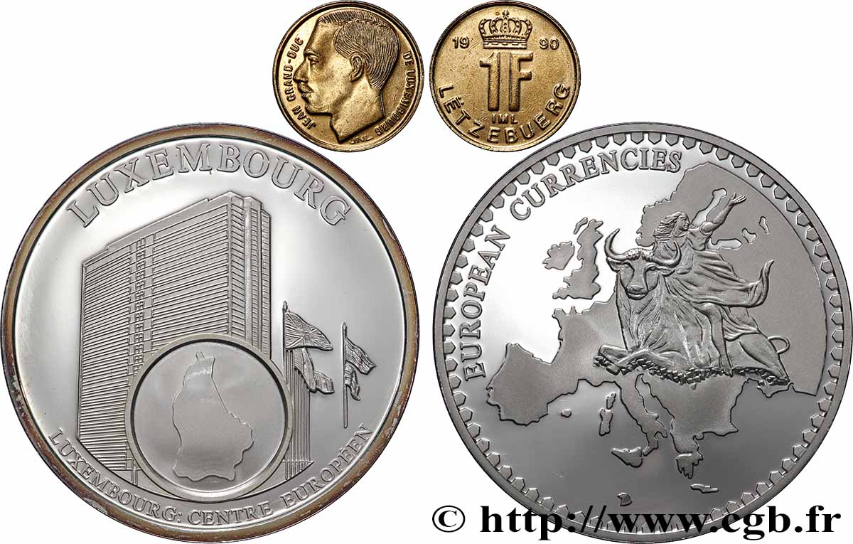EUROPE Médaille, Monnaie européenne, Luxembourg BE