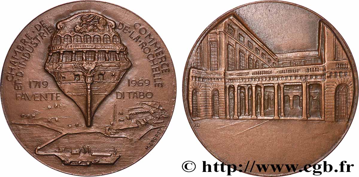 V REPUBLIC Médaille, Chambre de commerce et d’industrie AU