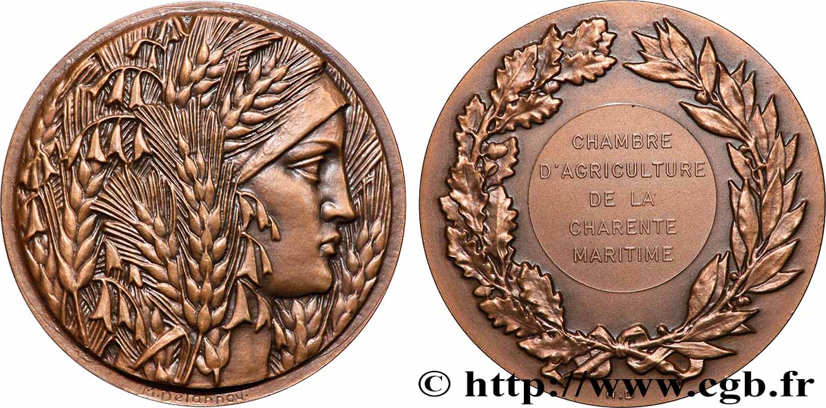 V REPUBLIC Médaille, Chambre d’agriculture de la Charente Maritime AU