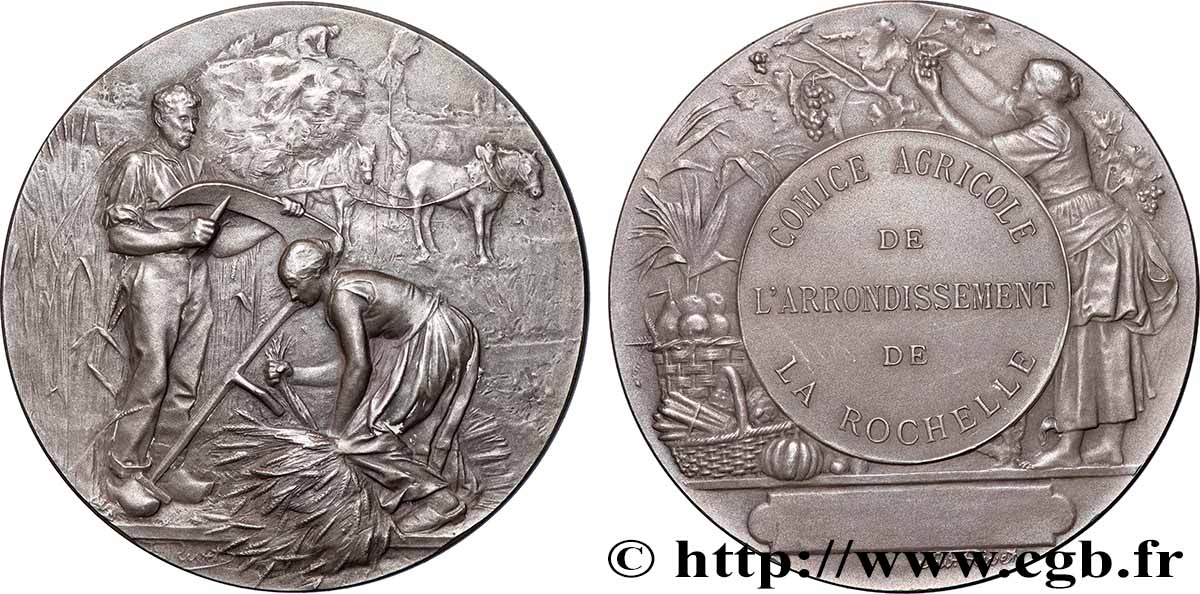 TROISIÈME RÉPUBLIQUE Médaille, Comice agricole TTB+/SUP